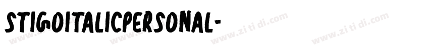 StigoItalicPERSONAL字体转换