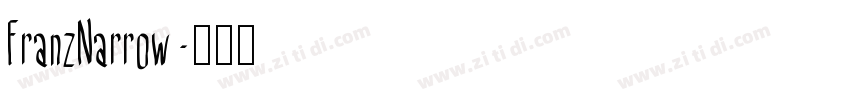 FranzNarrow字体转换