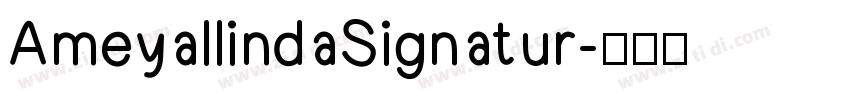 AmeyallindaSignatur字体转换