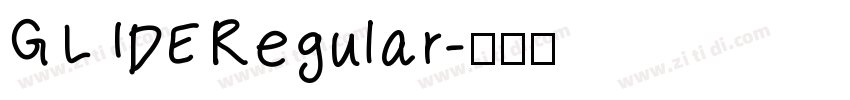 GLIDERegular字体转换
