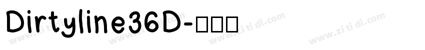 Dirtyline36D字体转换