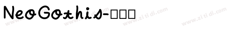 NeoGothis字体转换