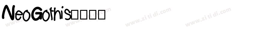 NeoGothis字体转换