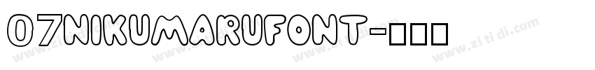 07NIKUMARUFONT字体转换