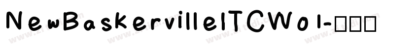 NewBaskervilleITCW01字体转换