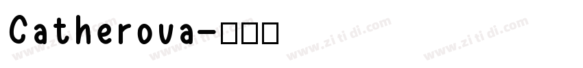 Catherova字体转换