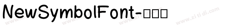 NewSymbolFont字体转换