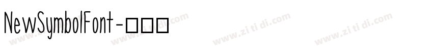 NewSymbolFont字体转换