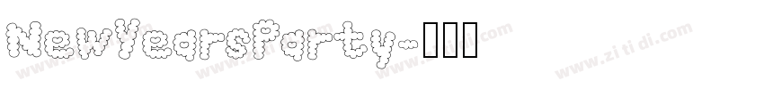 NewYearsParty字体转换