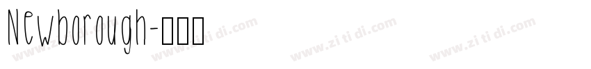 Newborough字体转换