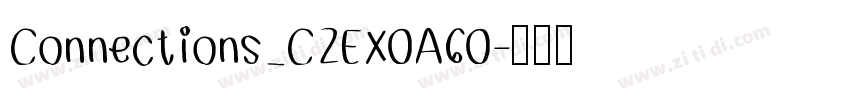 Connections_CZEX0A60字体转换