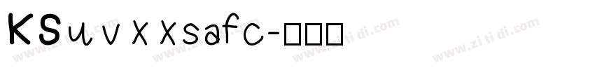 KSuvxxsafc字体转换