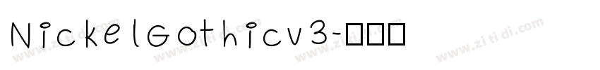 NickelGothicv3字体转换