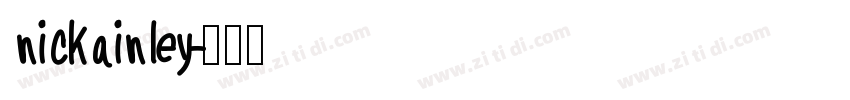 nickainley字体转换