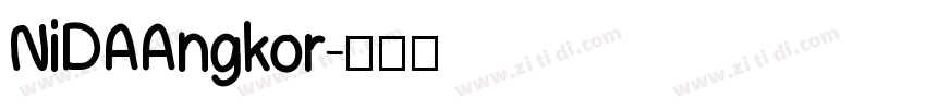 NiDAAngkor字体转换