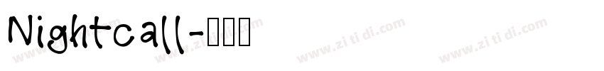 Nightcall字体转换