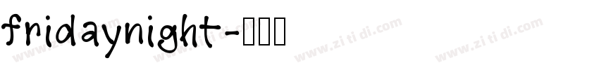 fridaynight字体转换