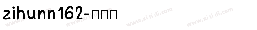 zihunn162字体转换