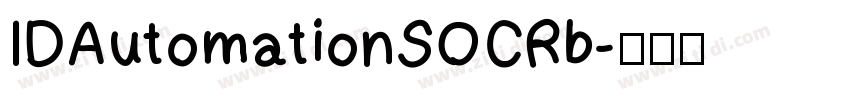 IDAutomationSOCRb字体转换