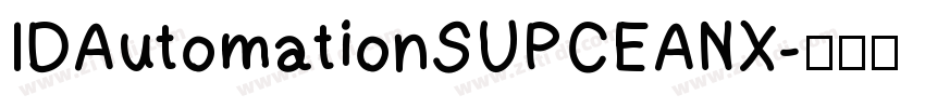 IDAutomationSUPCEANX字体转换