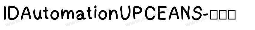 IDAutomationUPCEANS字体转换
