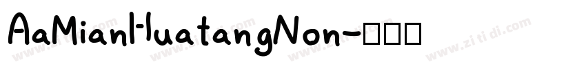 AaMianHuatangNon字体转换