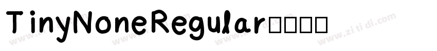 TinyNoneRegular字体转换