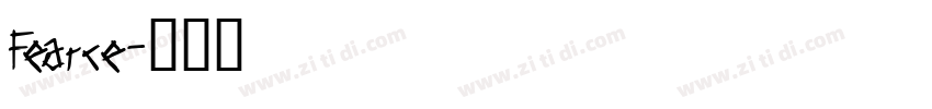 Fearce字体转换