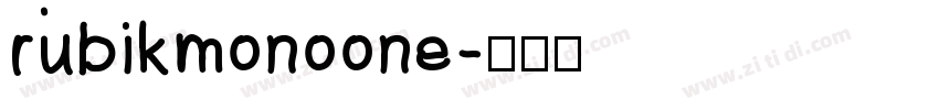 rubikmonoone字体转换