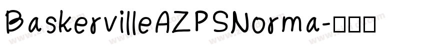 BaskervilleAZPSNorma字体转换