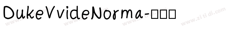 DukeVvideNorma字体转换