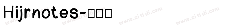 Hijrnotes字体转换