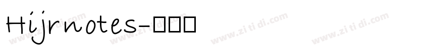 Hijrnotes字体转换