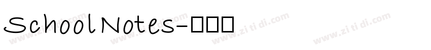 SchoolNotes字体转换