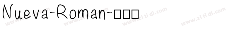 Nueva-Roman字体转换