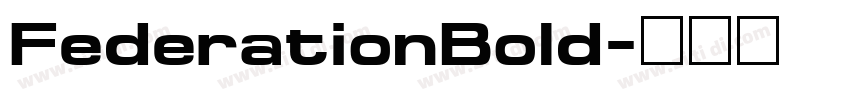 FederationBold字体转换