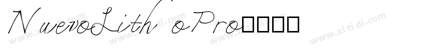 NuevoLithoPro字体转换
