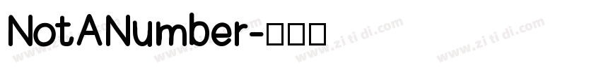 NotANumber字体转换