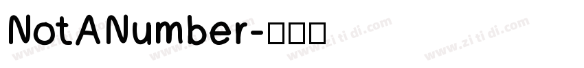 NotANumber字体转换
