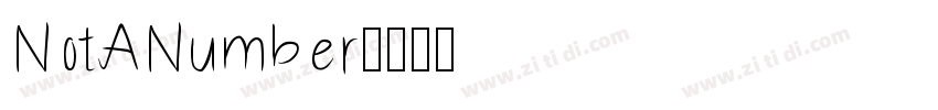 NotANumber字体转换
