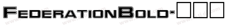 FederationBold字体转换
