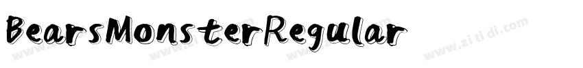 BearsMonsterRegular字体转换