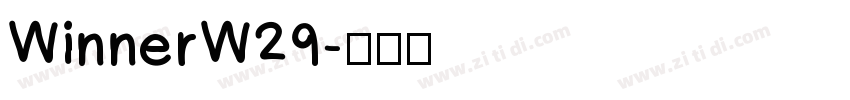 WinnerW29字体转换