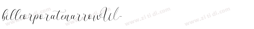 billcorporatenarrowW字体转换