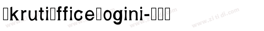 AkrutiOfficeYogini字体转换