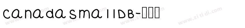 CanadaSmallDB字体转换