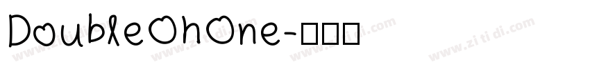 DoubleOhOne字体转换