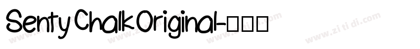 SentyChalkOriginal字体转换