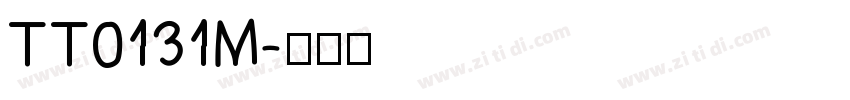 TT0131M字体转换