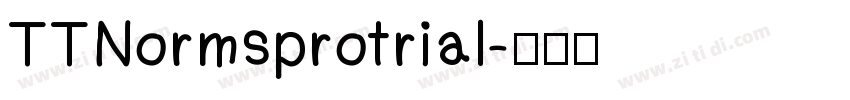 TTNormsprotrial字体转换